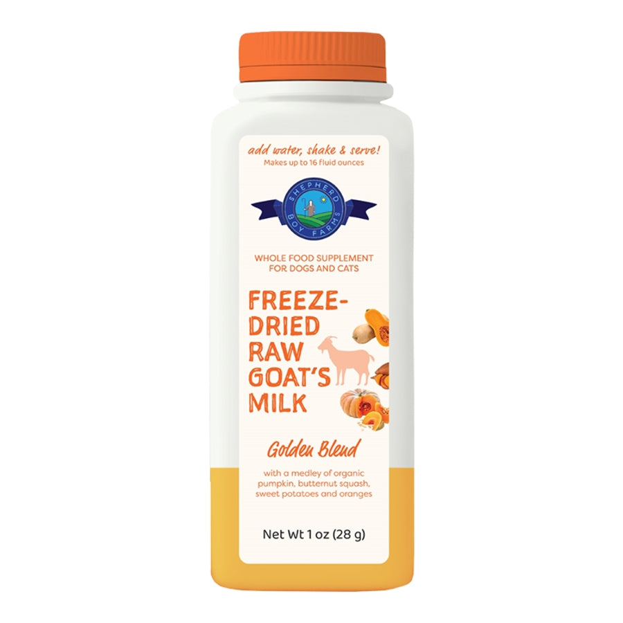 Shepherd Boy Farms Freeze-Dried Raw Goat Milk - Golden Blend for Dogs