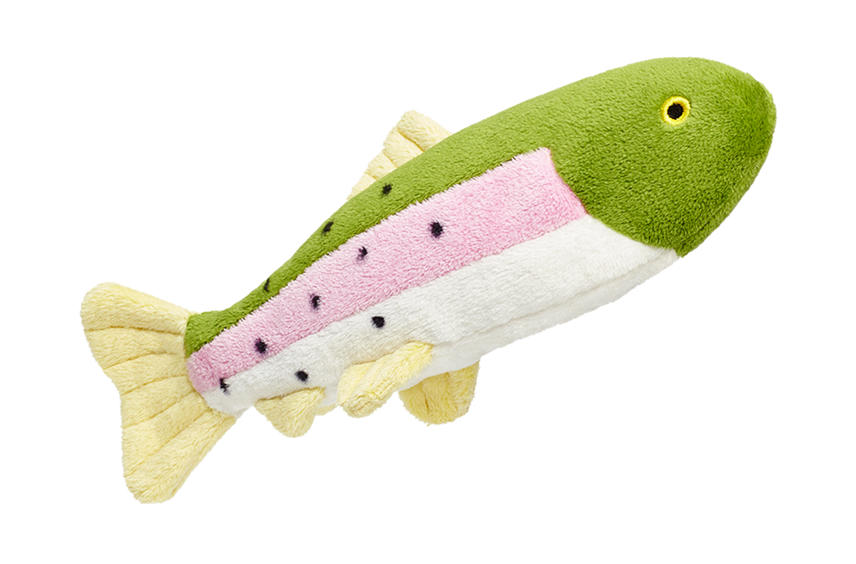 Fluff &amp; Tuff Burt the Lake Trout Dog Toy