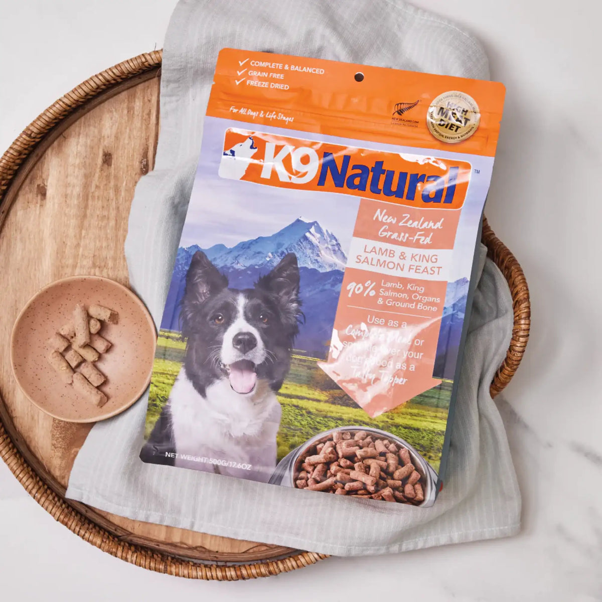 K9 Natural Freeze-Dried Lamb &amp; King Salmon Feast Topper or Dog Food