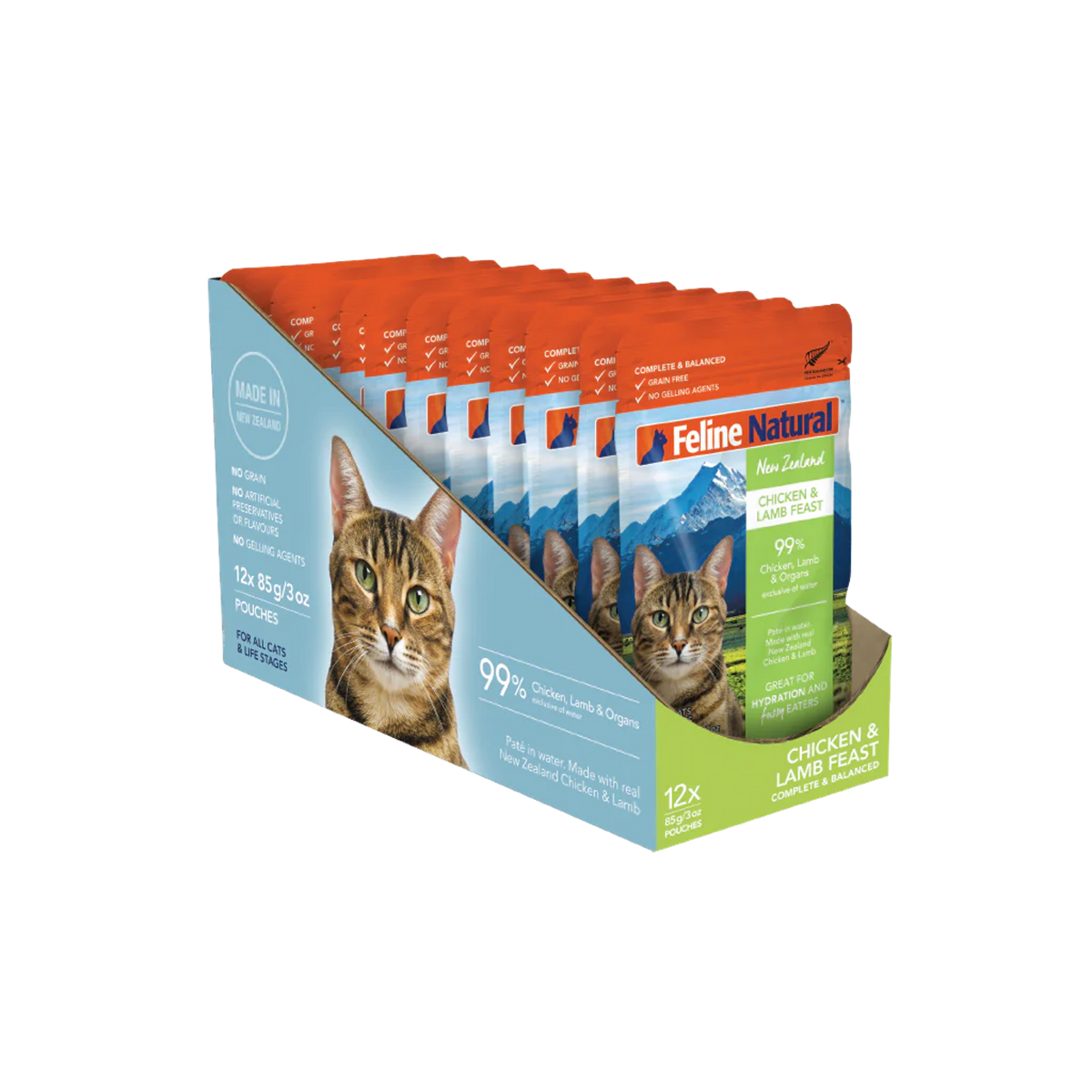 Feline Natural Grain Free Chicken &amp; Lamb Feast Cat Food Pouch