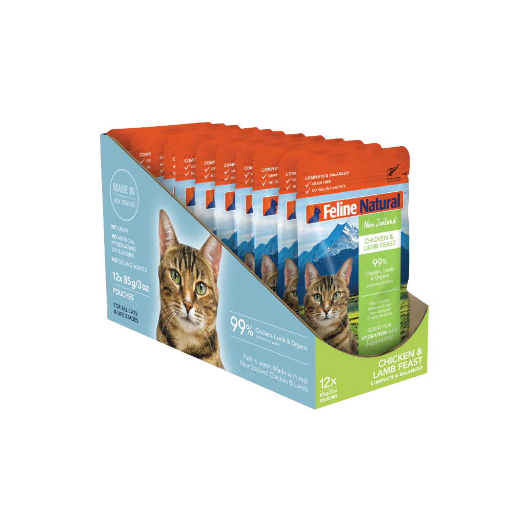 Feline Natural Grain Free Chicken &amp; Lamb Feast Cat Food Pouch