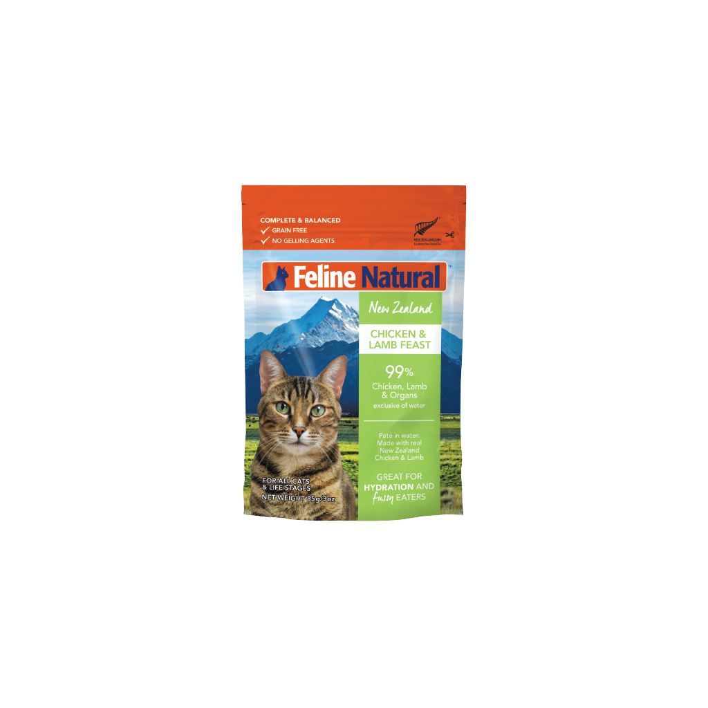 Feline Natural Grain Free Chicken &amp; Lamb Feast Cat Food Pouch