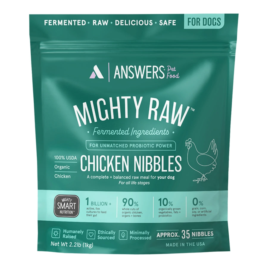 Answers Mighty Raw Chicken Frozen Raw Dog Food