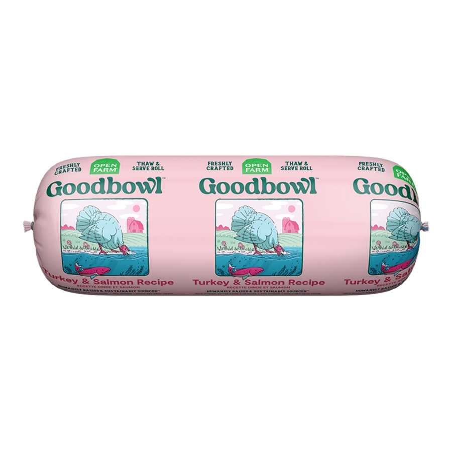 Open Farm Goodbowl Gently Cooked Turkey & Salmon Frozen Roll Dog Food