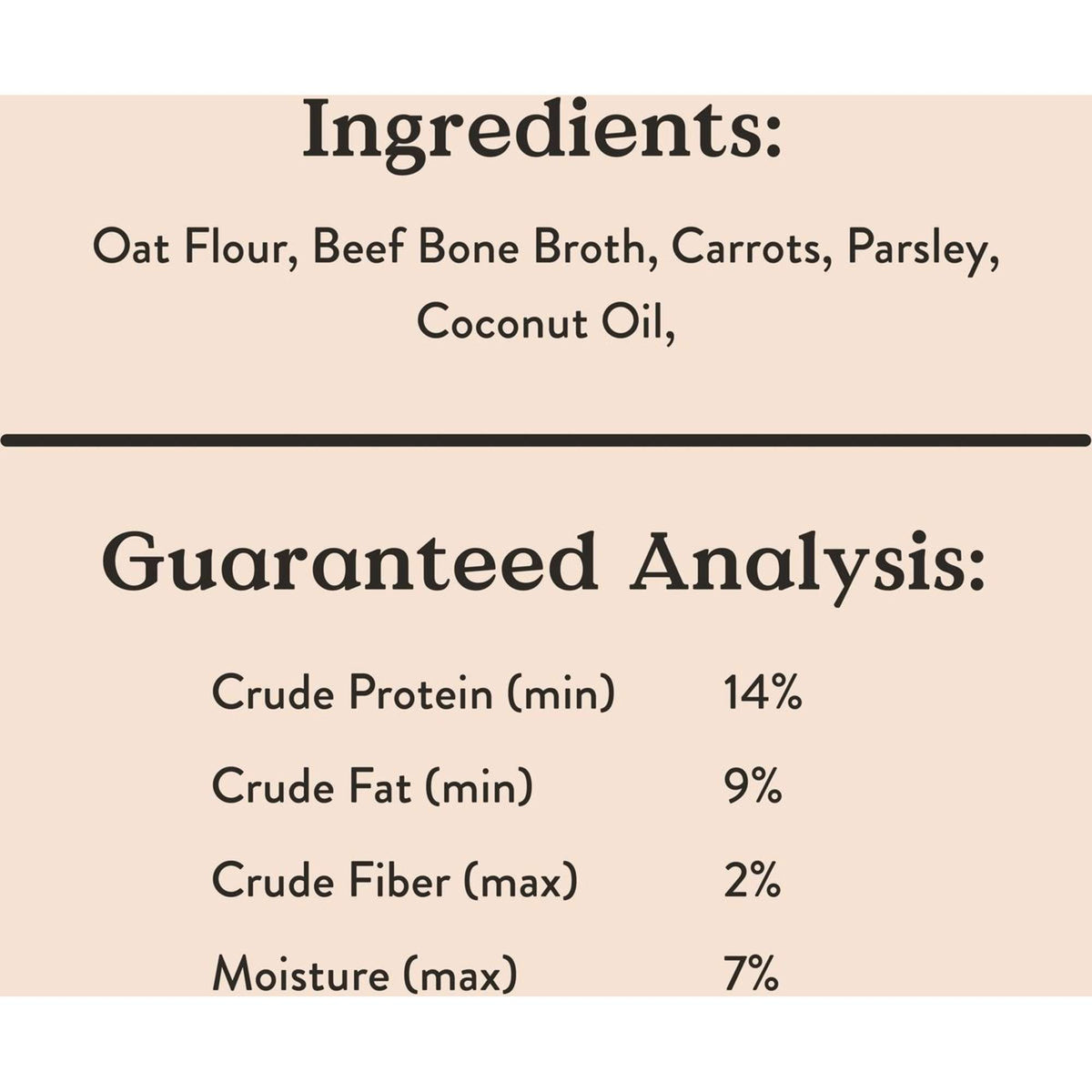 Bocce&#39;s Bakery Bone Broth with Carrots and Parsley Crunchy Biscuits Dog Treats