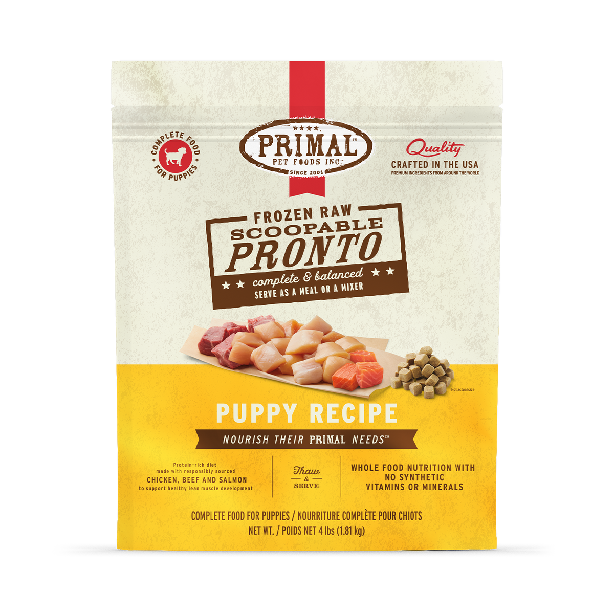 Primal Frozen Pronto Puppy Raw Dog Food