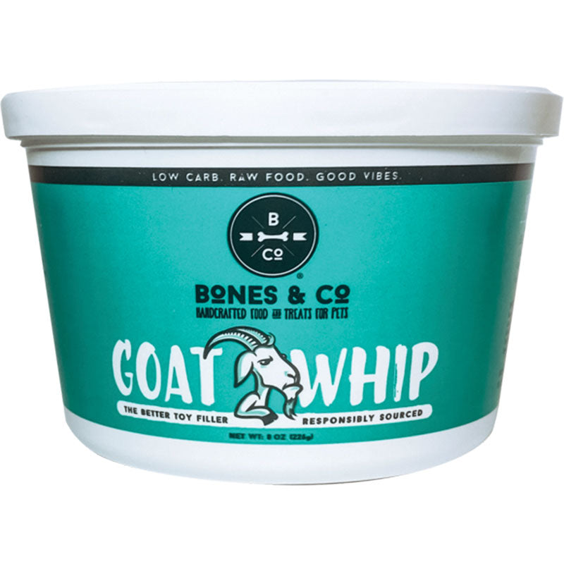 The Bones &amp; Co Frozen Raw Goat Whip for Dogs &amp; Cats
