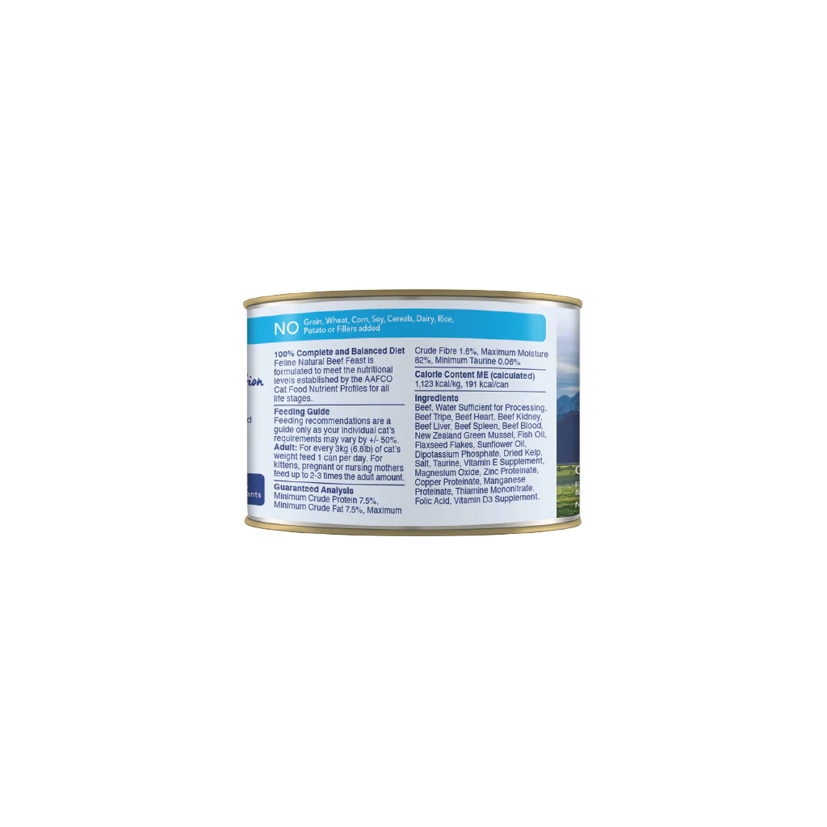 Feline Natural Grain Free Beef Feast Canned Cat Food