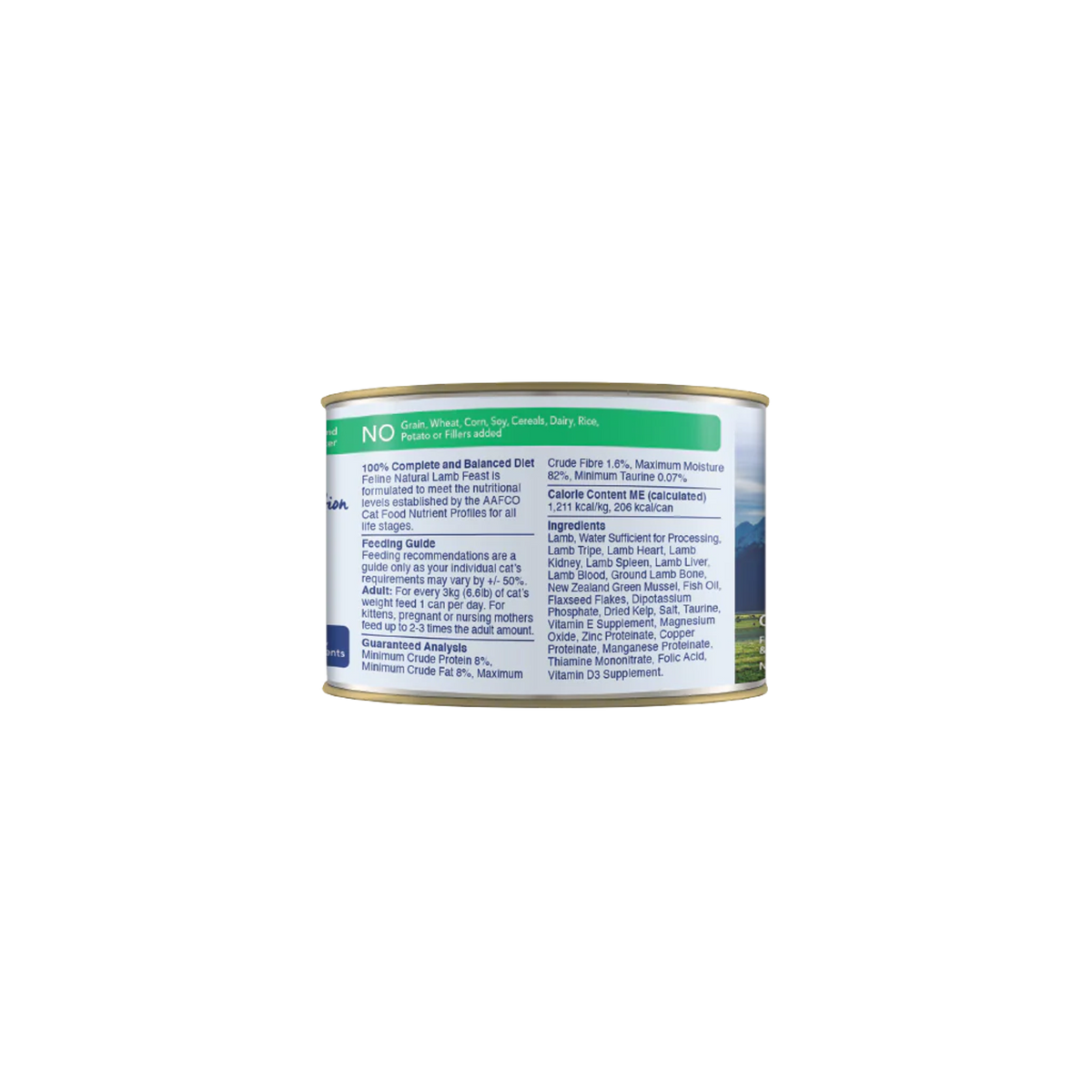 Feline Natural Grain Free Lamb Feast Canned Cat Food
