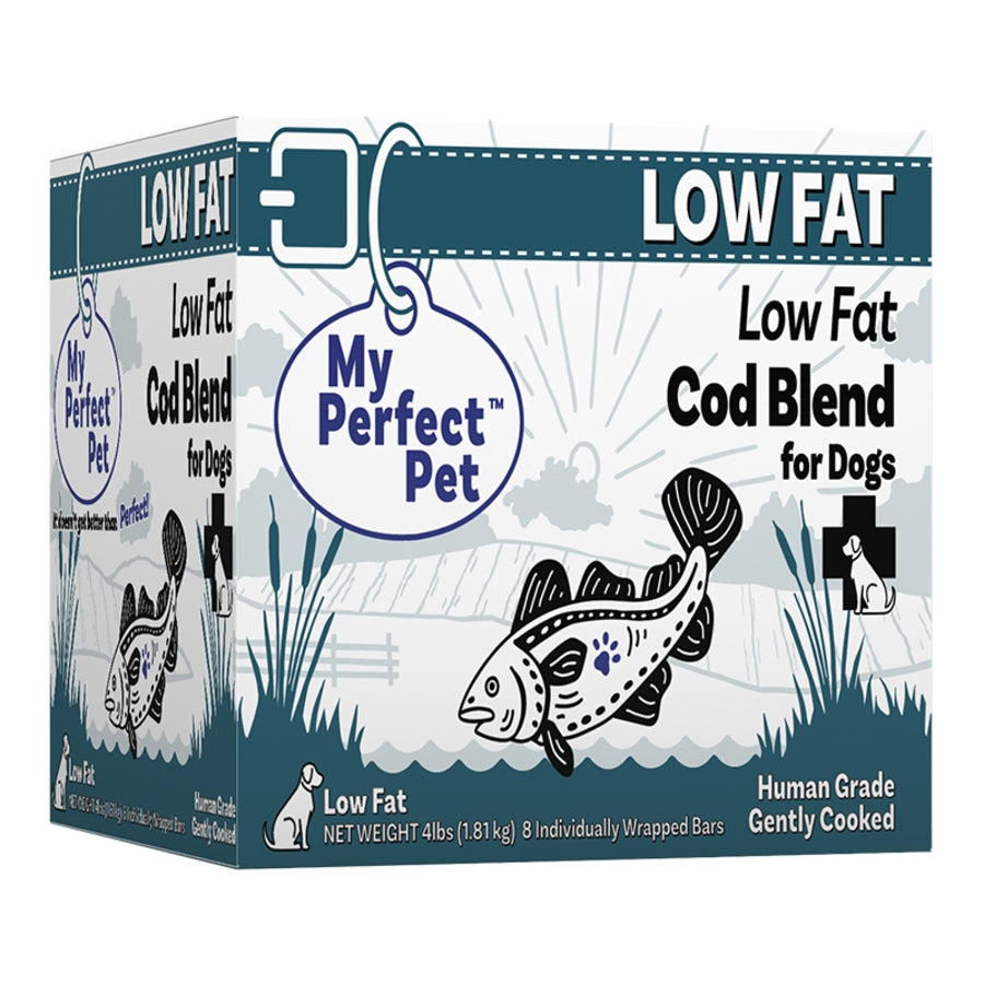 My Perfect Pet Low Fat Cod Blend Gently Cooked Grain Free Frozen Dog Food
