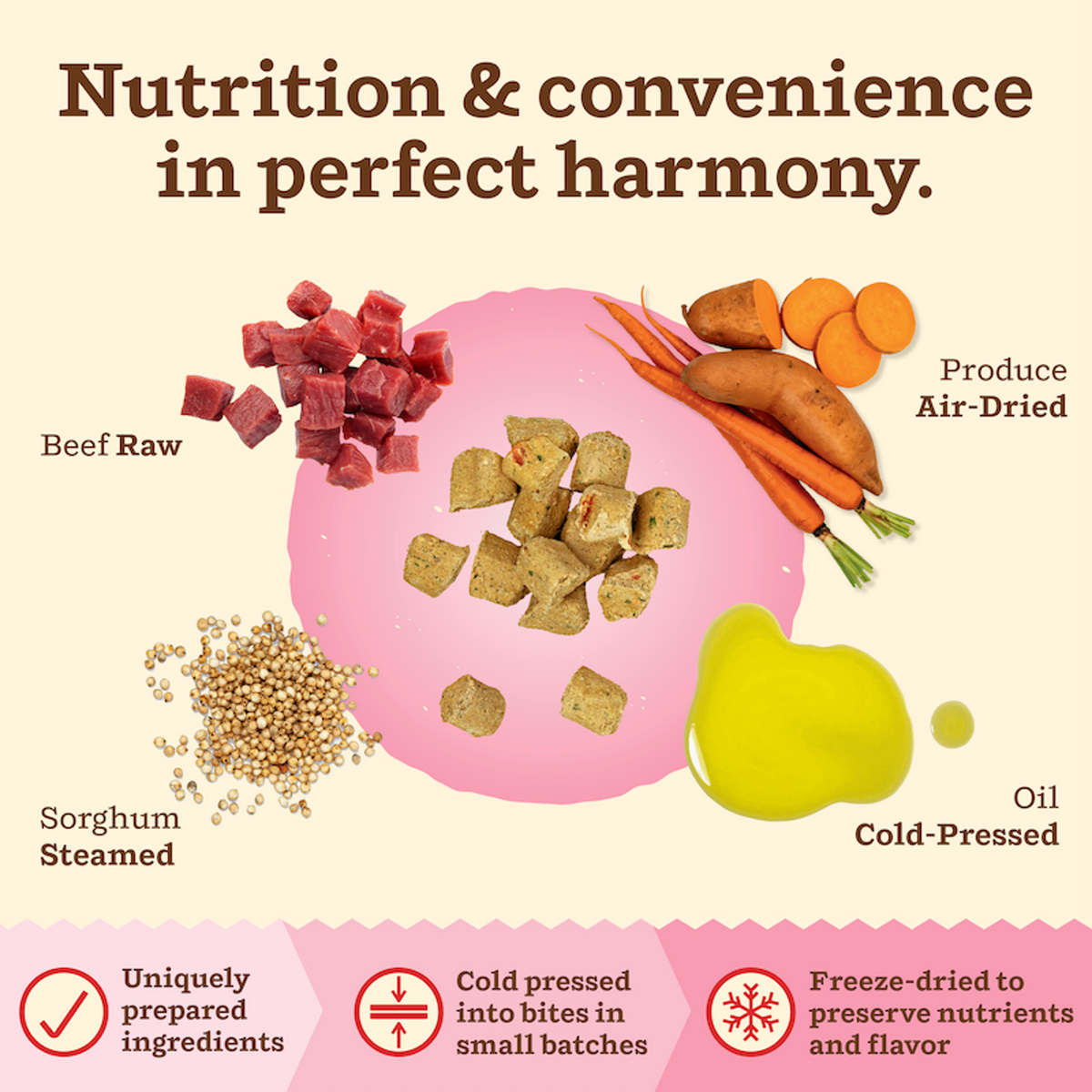 Primal Kibble in the Raw Freeze-Dried Raw Beef Cat Food
