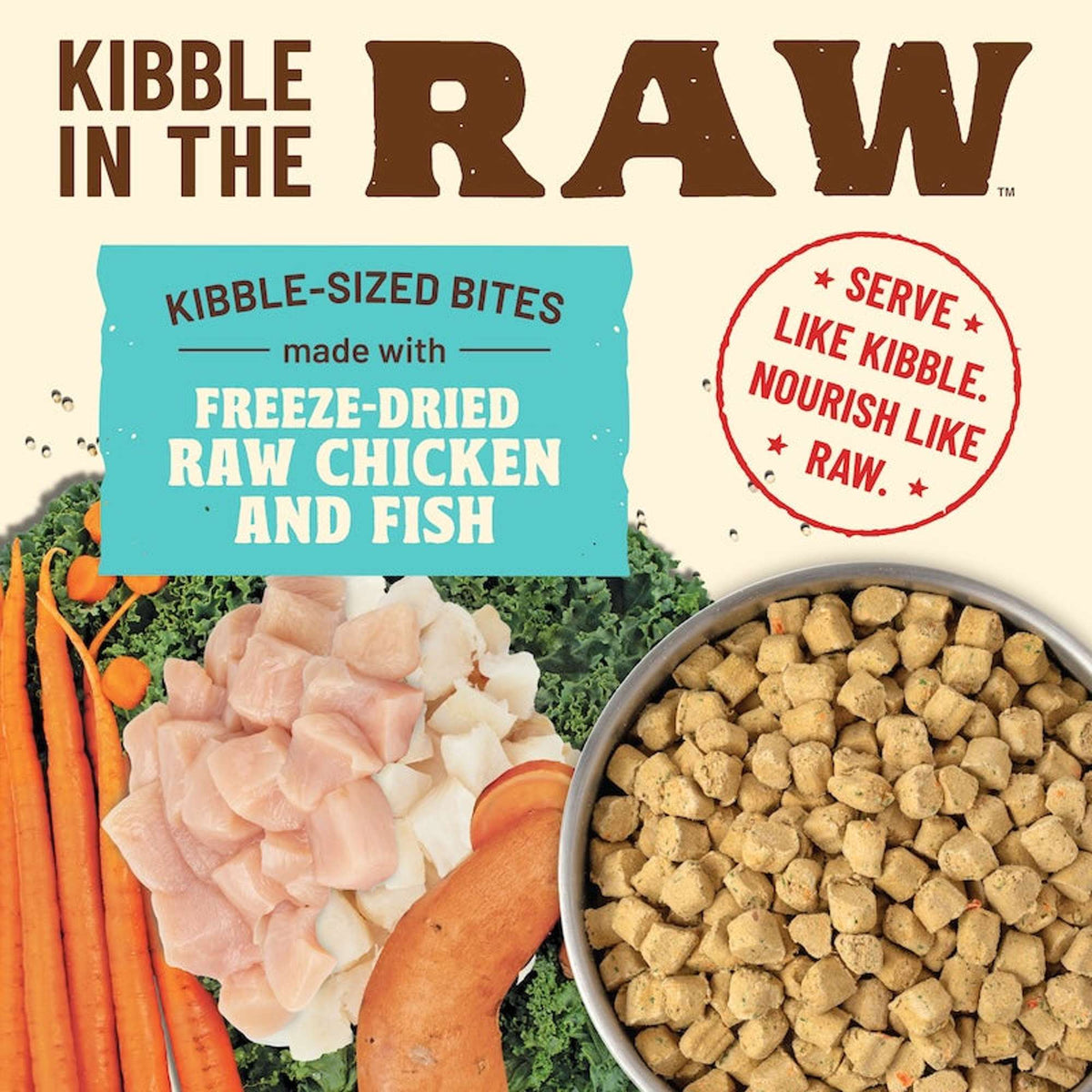 Primal Kibble in the Raw Freeze-Dried Raw Chicken &amp; Fish Cat Food