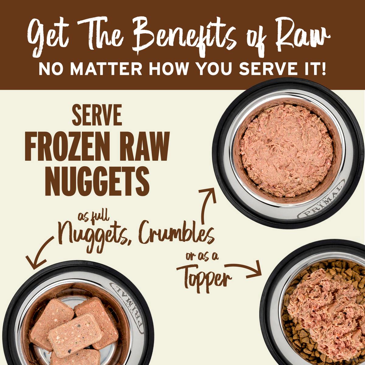 Primal Frozen Nuggets Lamb Raw Dog Food