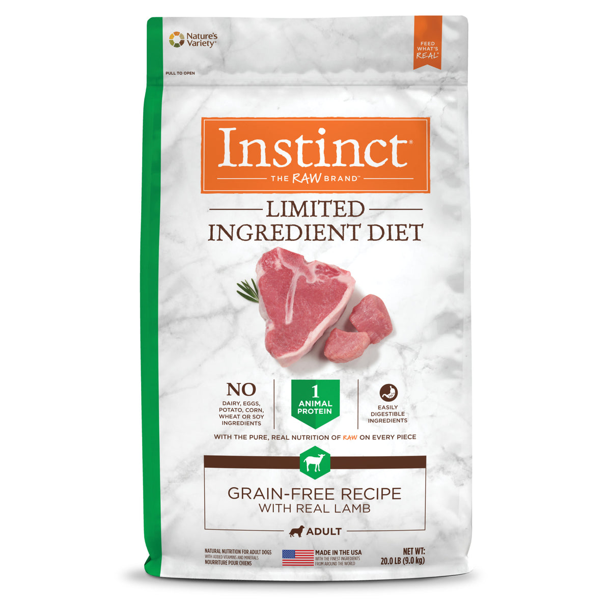 Instinct Limited Ingredient Diet Grain-Free Recipe with Real Lamb Dry Dog Food