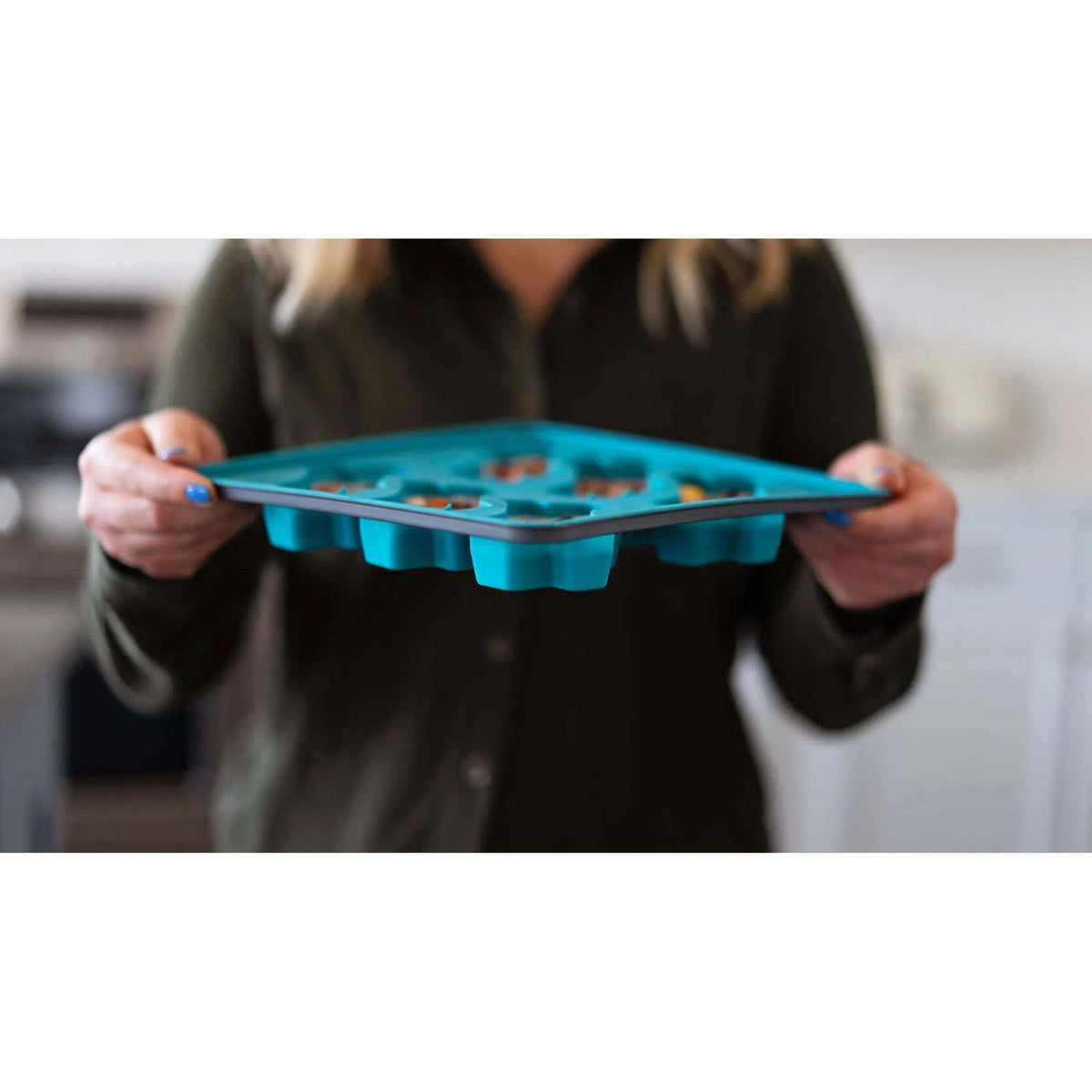 Messy Mutts Framed (Spill Resistant) Silicone Popsicle Mold Dog Treat Maker