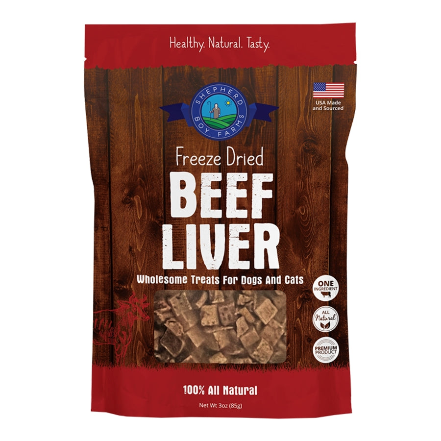 Shepherd Boy Farms Beef Hearts Freeze-Dried Dog & Cat Treats