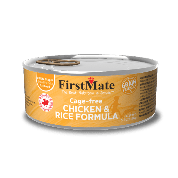 FirstMate Cage-free Chicken &amp; Rice Formula Canned Cat Food
