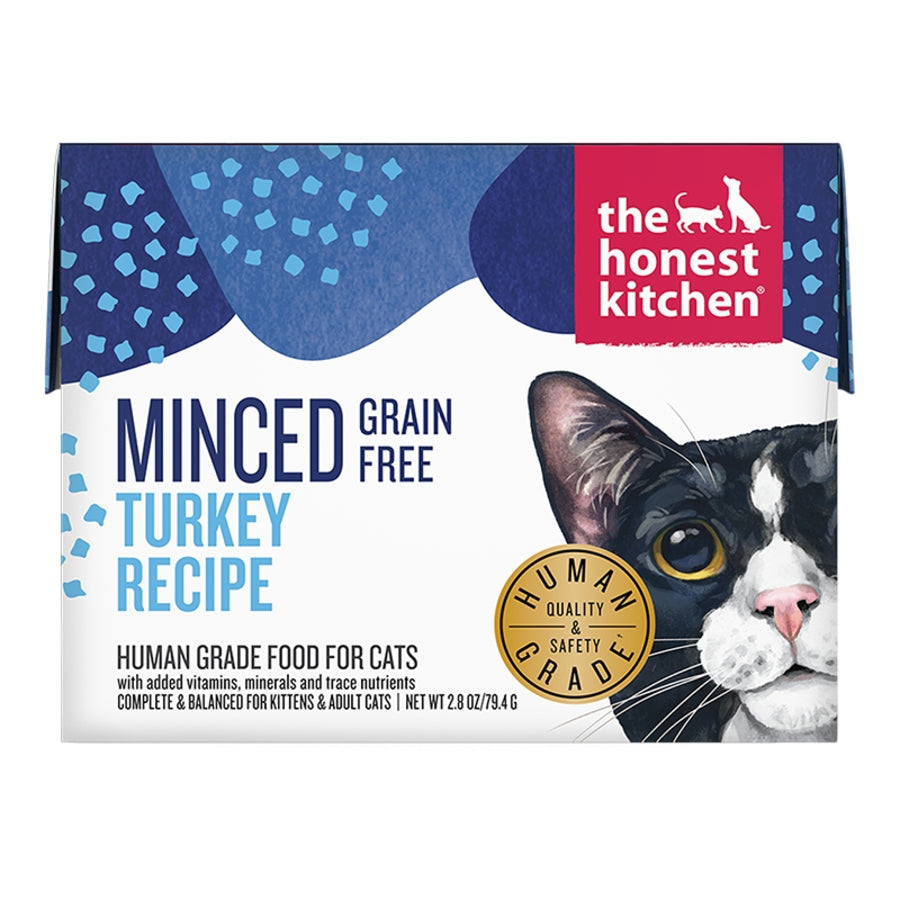 The Honest Kitchen Grain Free Minced Turkey in Bone Broth Cat Food