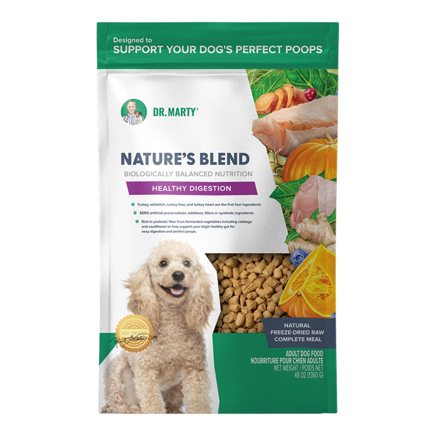 Dr. Marty Freeze-Dried Raw Nature&#39;s Blend Healthy Digestion Dog Food