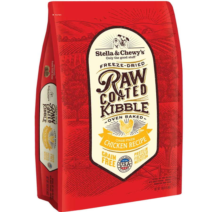Stella &amp; Chewy&#39;s Raw Coated Grain Free Chicken Recipe Dog Food