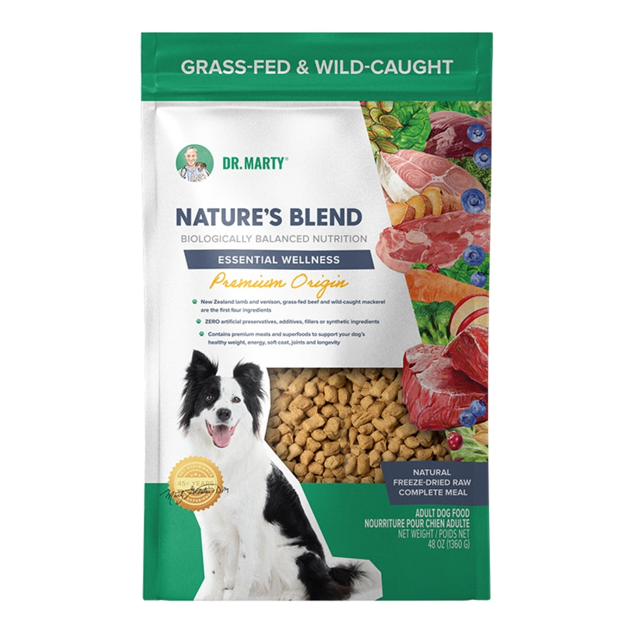 Dr. Marty Freeze-Dried Raw Nature&#39;s Blend Essential Wellness Premium Origin Dog Food