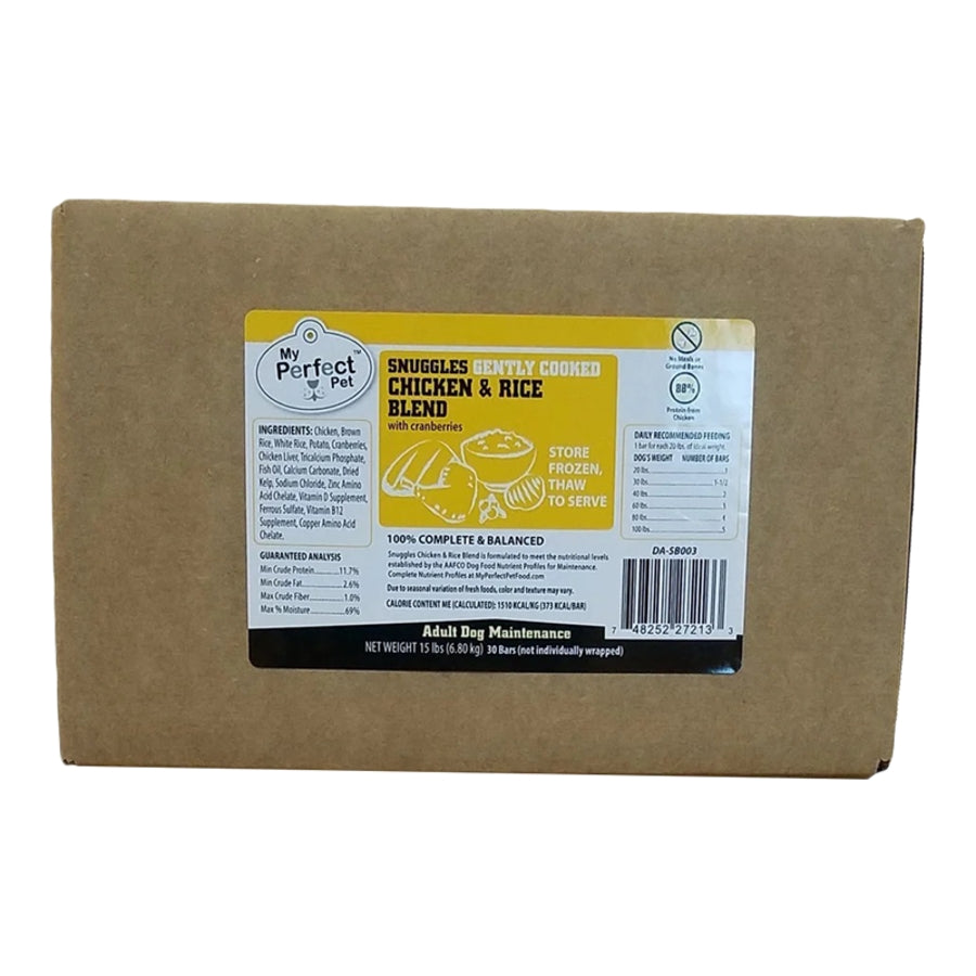 My Perfect Pet Gently Cooked Snuggles Chicken &amp; Rice Frozen Dog Food