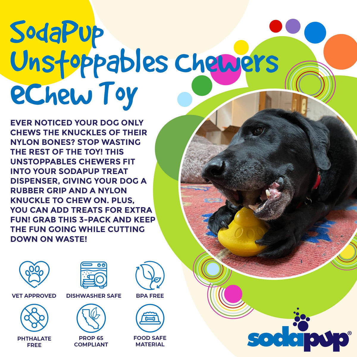 SodaPup Unstoppables Chewers for SodaPup Rubber Treat Dispensers