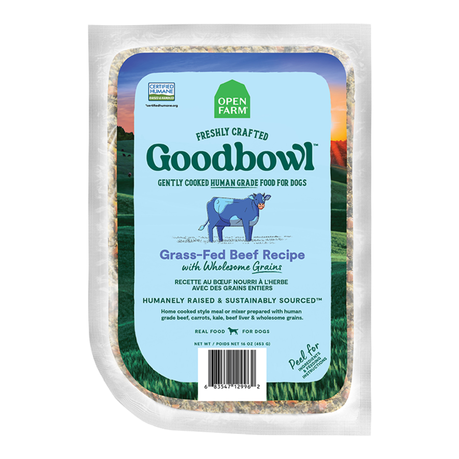 Open Farm Goodbowl Gently Cooked Grass-Fed Beef Frozen Dog Food