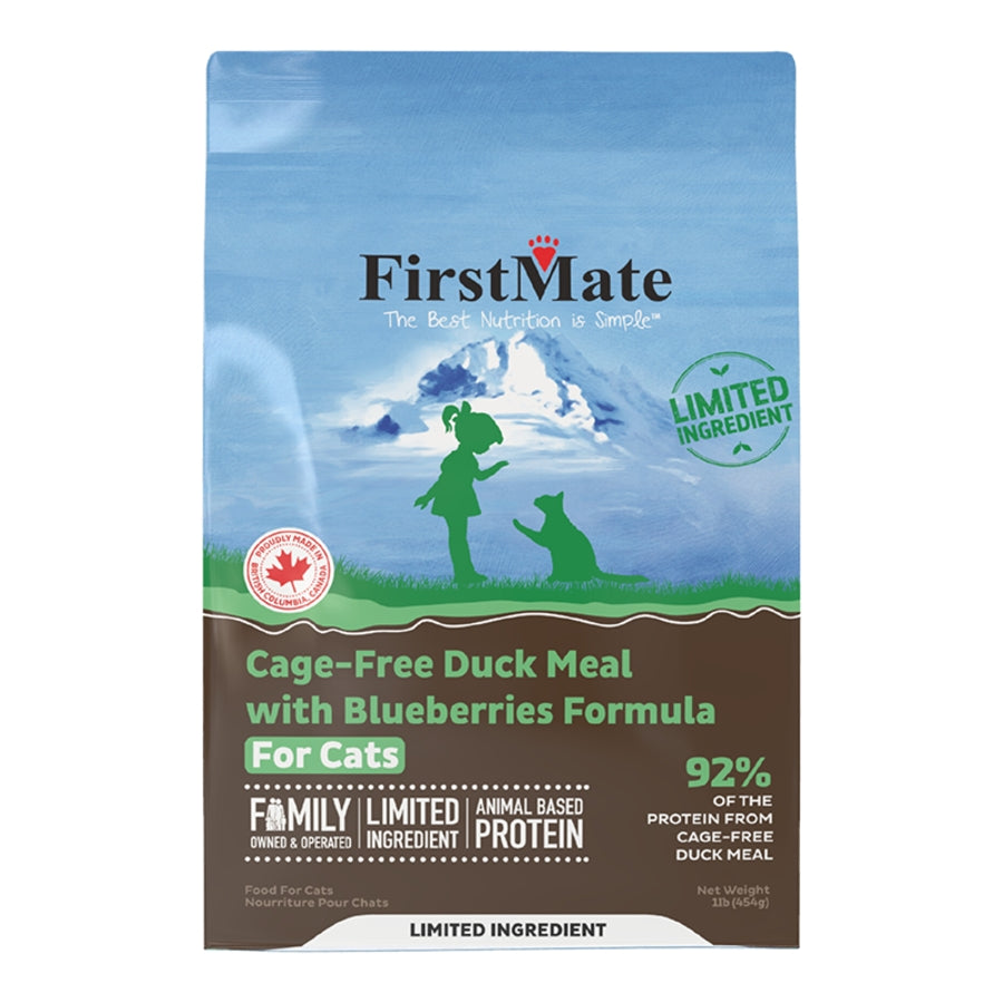FirstMate Cage Free Duck Meal &amp; Blueberries Formula Cat Food