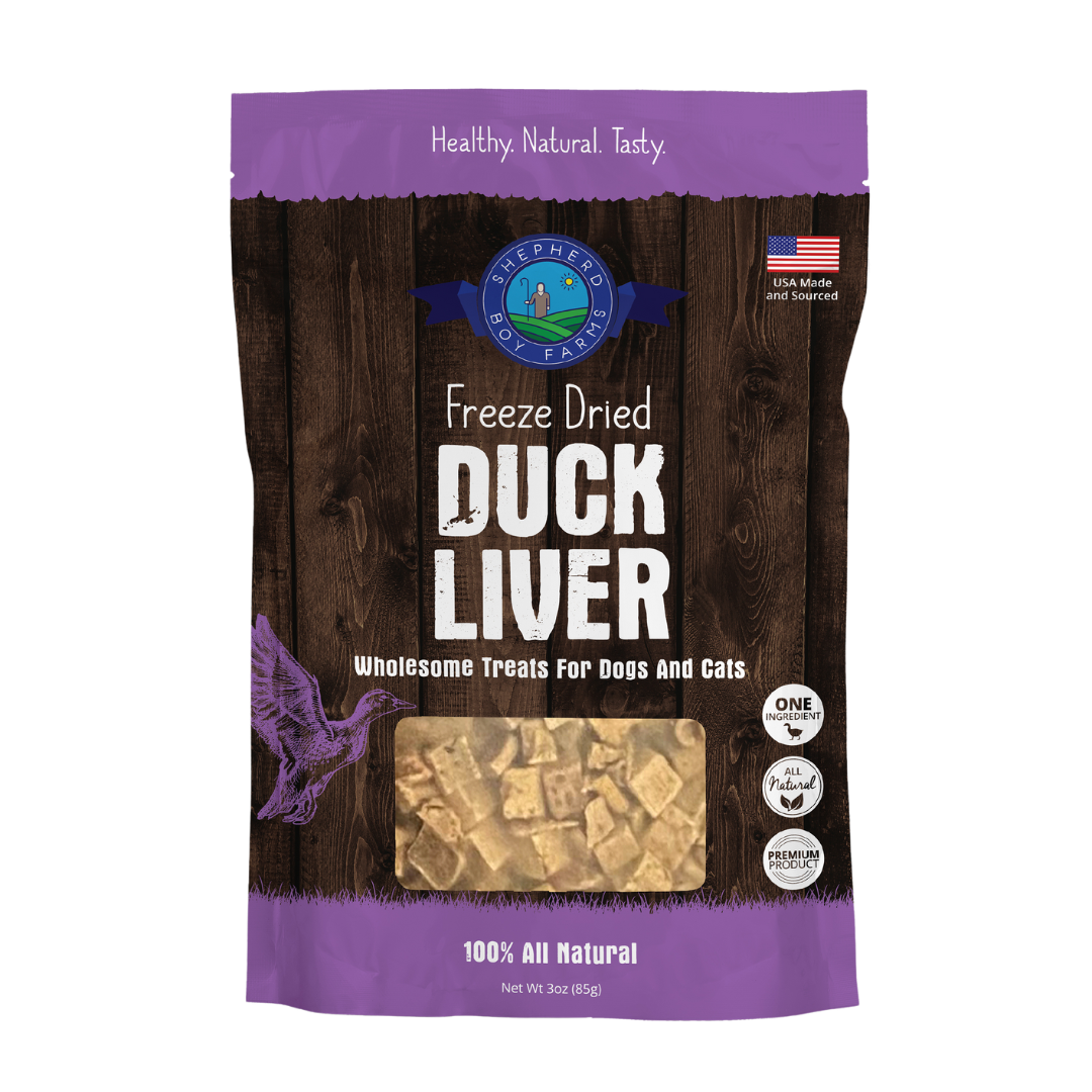 Shepherd Boy Farms Freeze-Dried Duck Liver Dog & Cat Treats