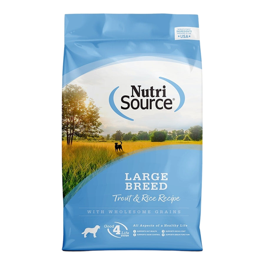 NutriSource Large Breed Trout &amp; Rice with Wholesome Grains Dog Food