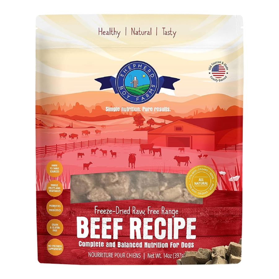 Shepherd Boy Farms Freeze-Dried Beef Recipe Dog Food