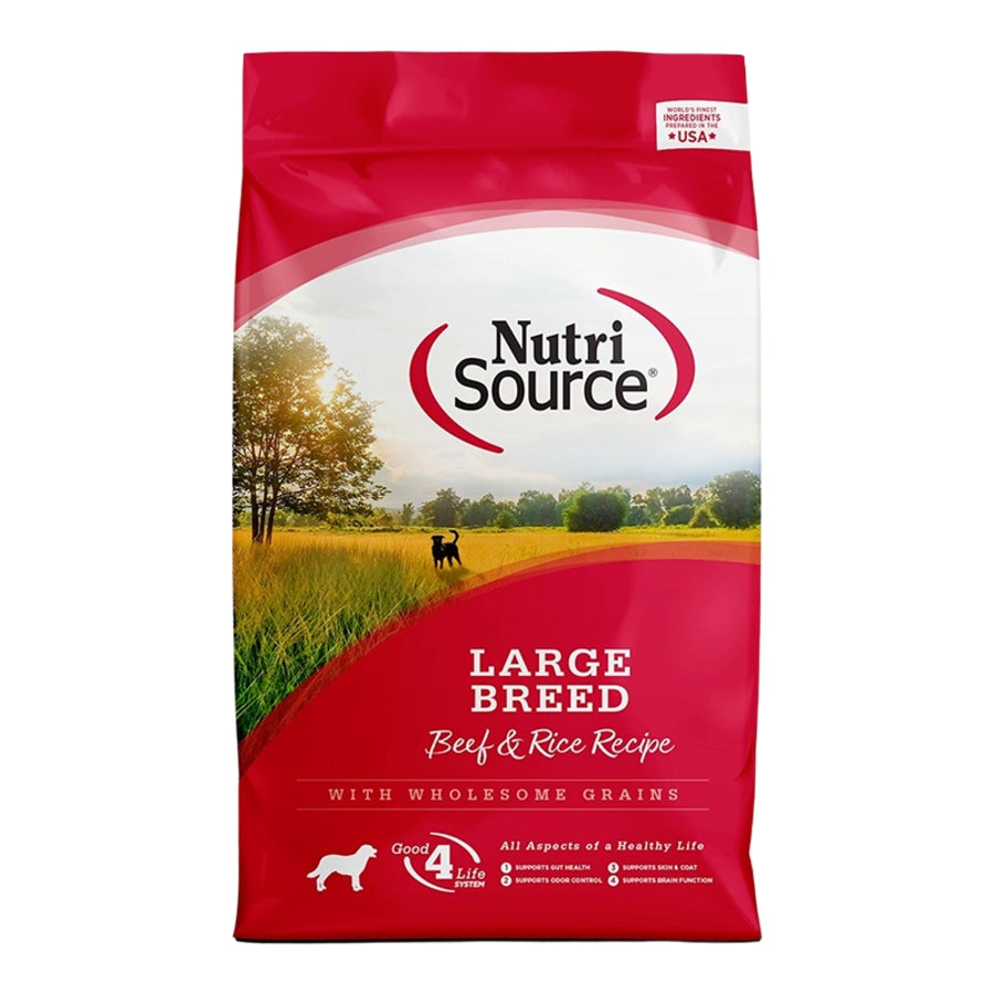 NutriSource Large Breed Beef &amp; Rice with Wholesome Grains Dog Food