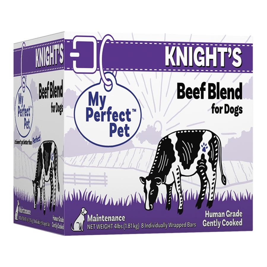 My Perfect Gently Cooked Grain Free Knight&#39;s Beef Blend Frozen Dog Food
