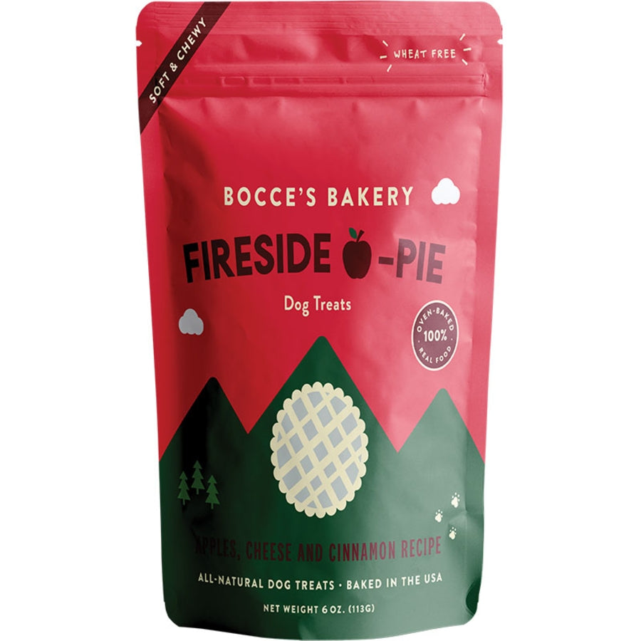 Bocce&#39;s Bakery Fireside Apple Pie Apples, Cheese and Cinnamon Soft and Chewy Dog Treats