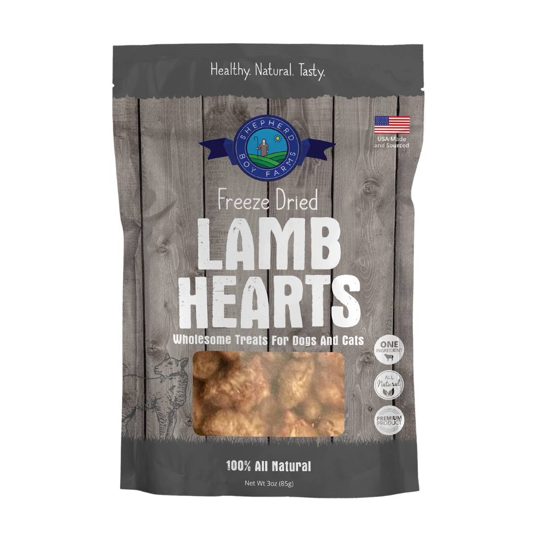 Shepherd Boy Farms Freeze-Dried Lamb Heart Dog & Cat Treats