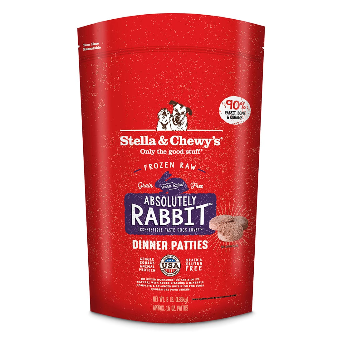 Stella &amp; Chewy&#39;s Frozen Raw Absolutely Rabbit Dinner Patties Dog Food