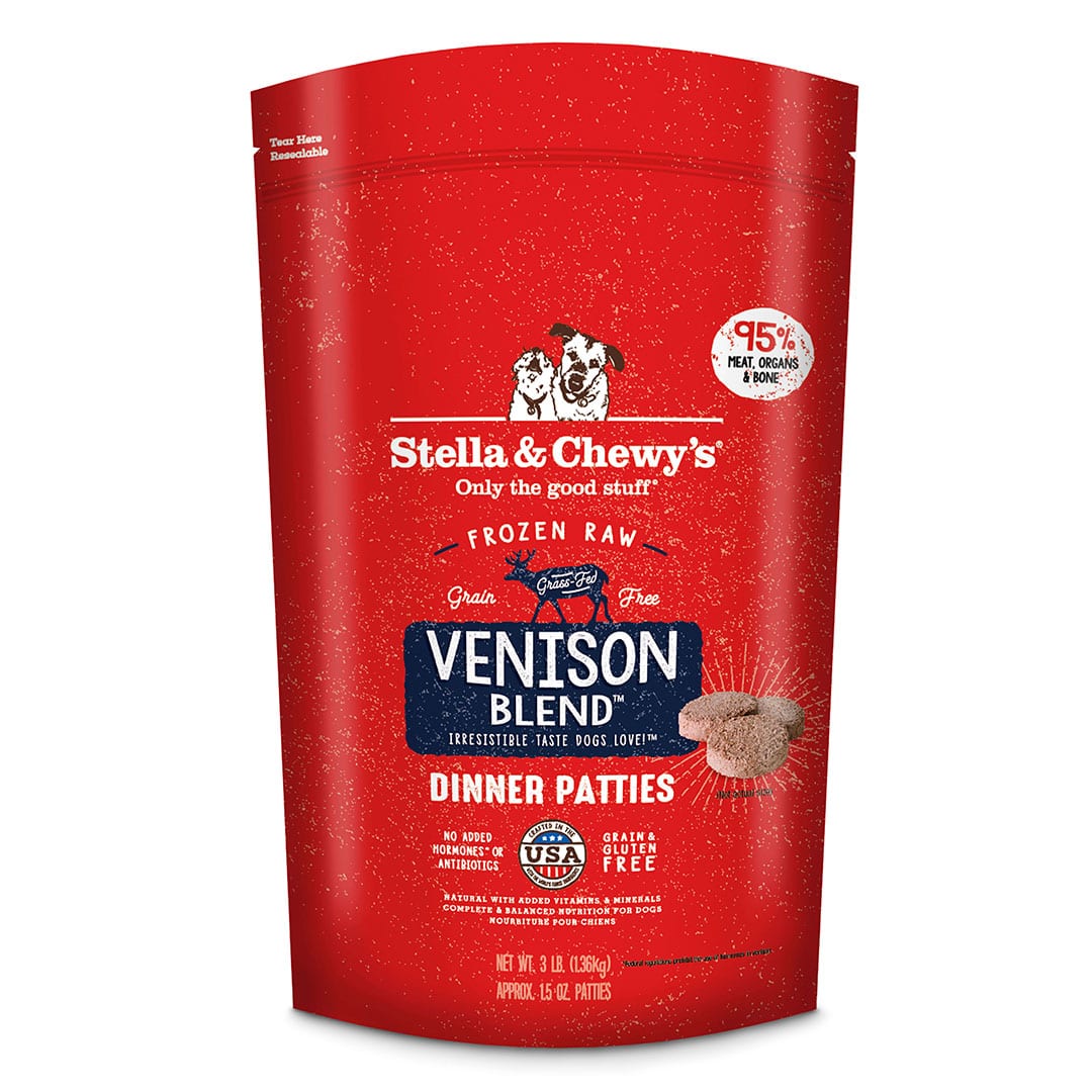 Stella &amp; Chewy&#39;s Frozen Raw Venison Blend Dinner Patties Dog Food