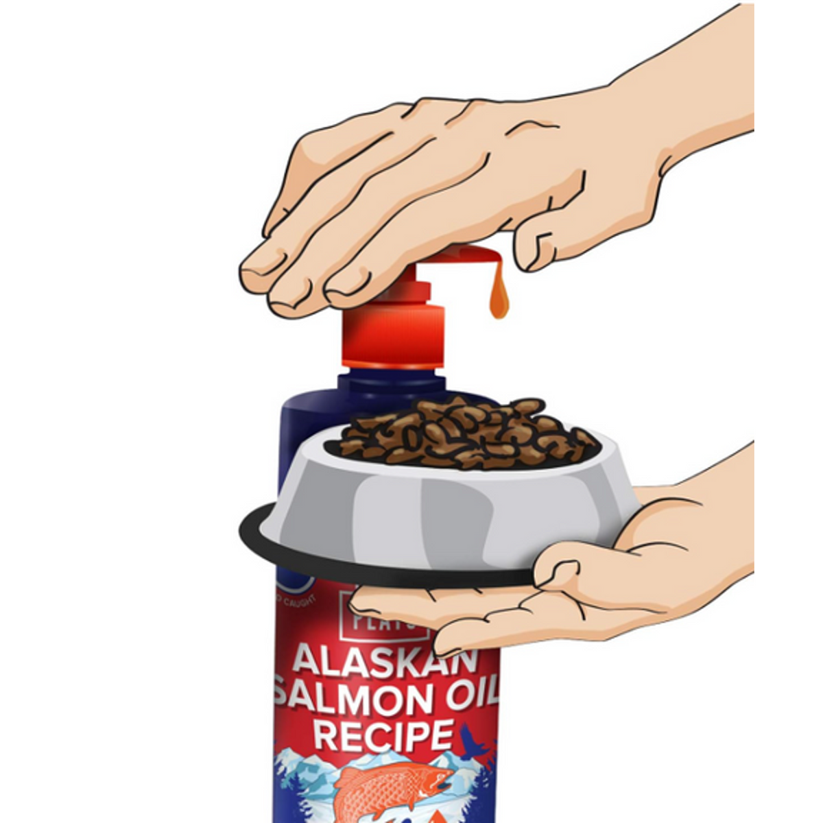 Plato Pet Treats Alaskan Salmon Oil Recipe for Dogs &amp; Cats