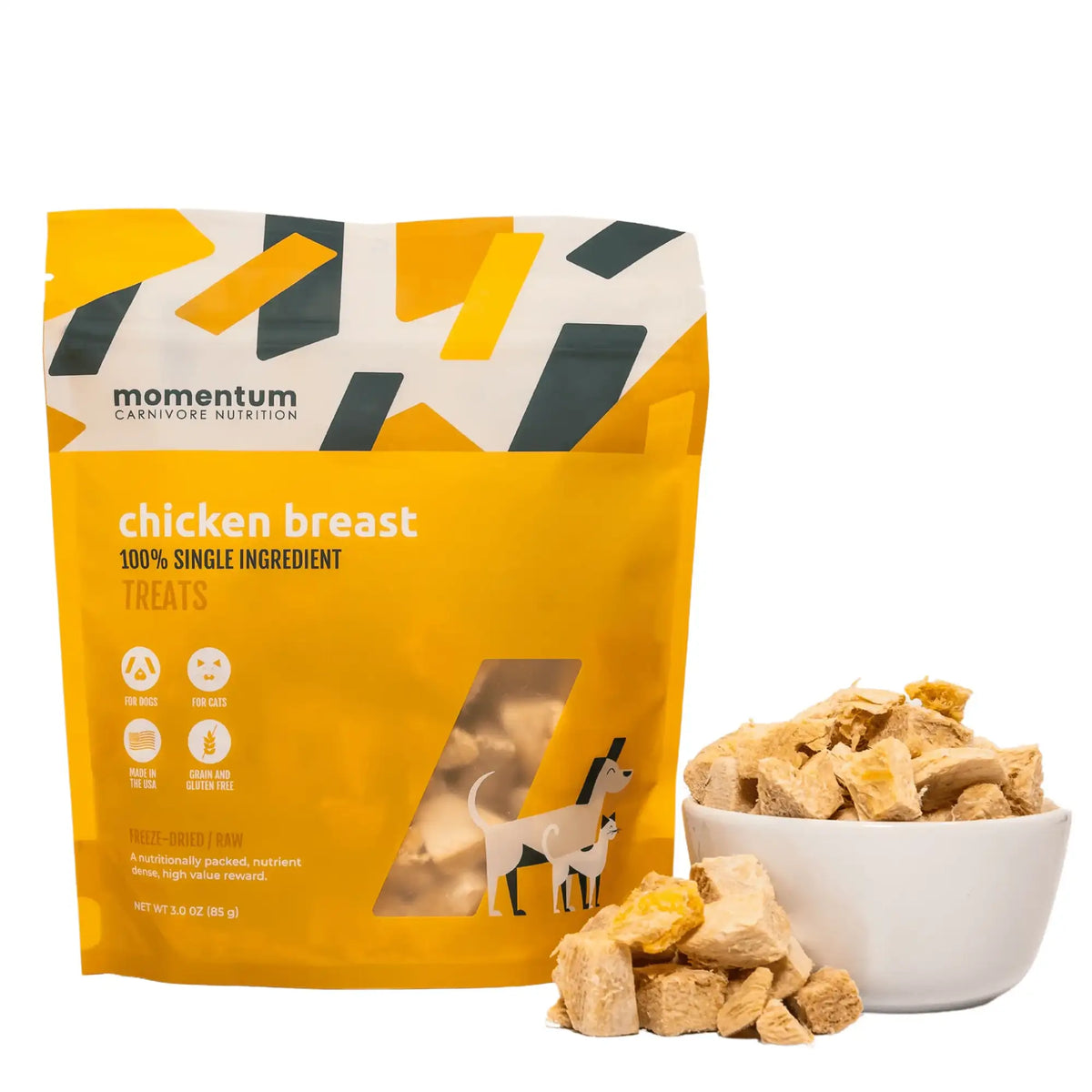 Momentum Carnivore Nutrition Freeze-Dried Raw Chicken Breast Dog Treats