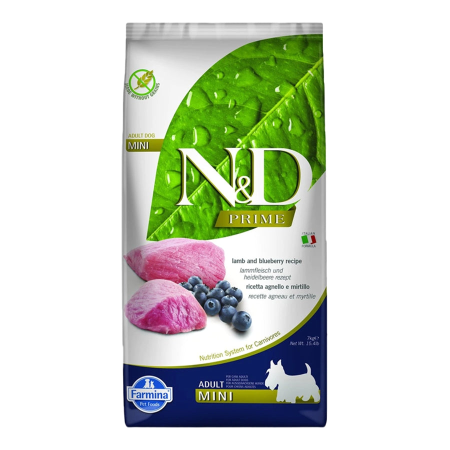 Farmina N&D Prime Grain Free Lamb & Blueberry Mini Dog Food