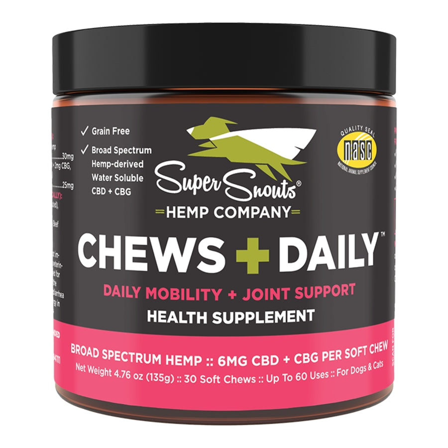 Super Snout Hemp Chews+Daily Mobility &amp; Joint Support Hemp Chews for Dogs &amp; Cats