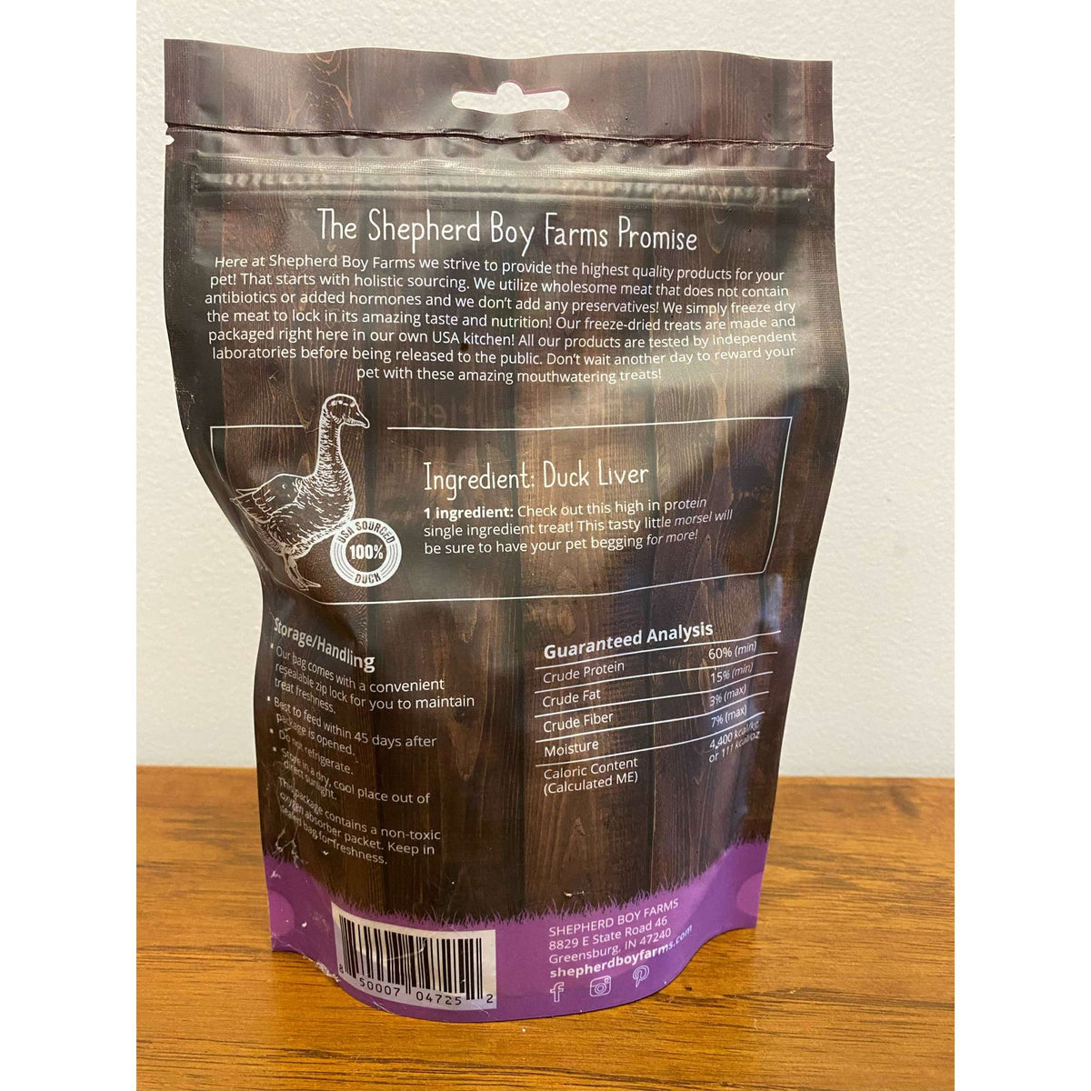 Shepherd Boy Farms Freeze-Dried Duck Liver Dog & Cat Treats
