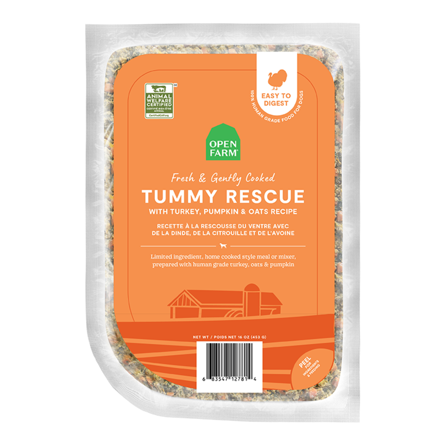 Open Farm Freshly Crafted & Gently Cooked Tummy Rescue Frozen Dog Food