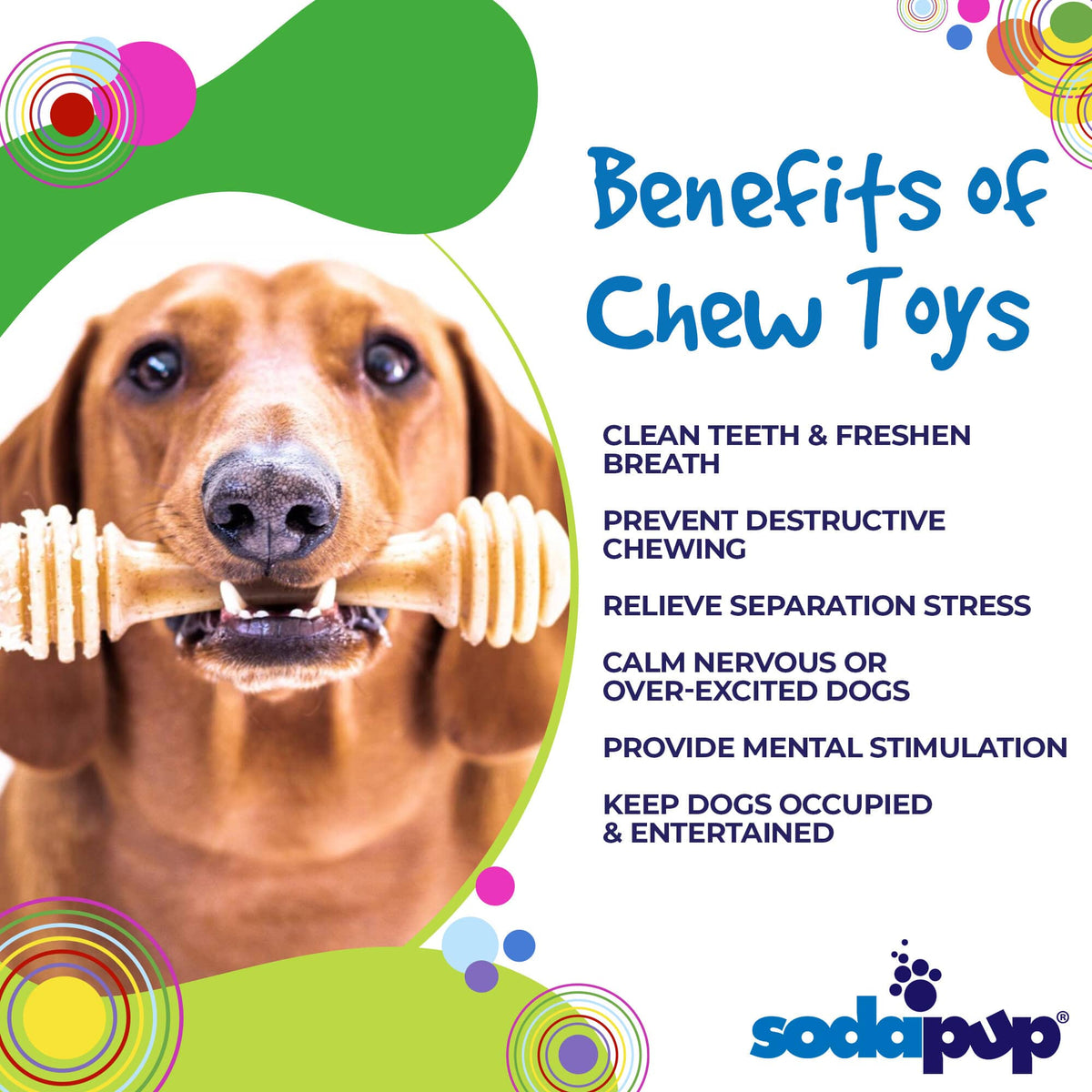 SodaPup Honey Bone Ultra Durable Nylon Dog Chew Toy