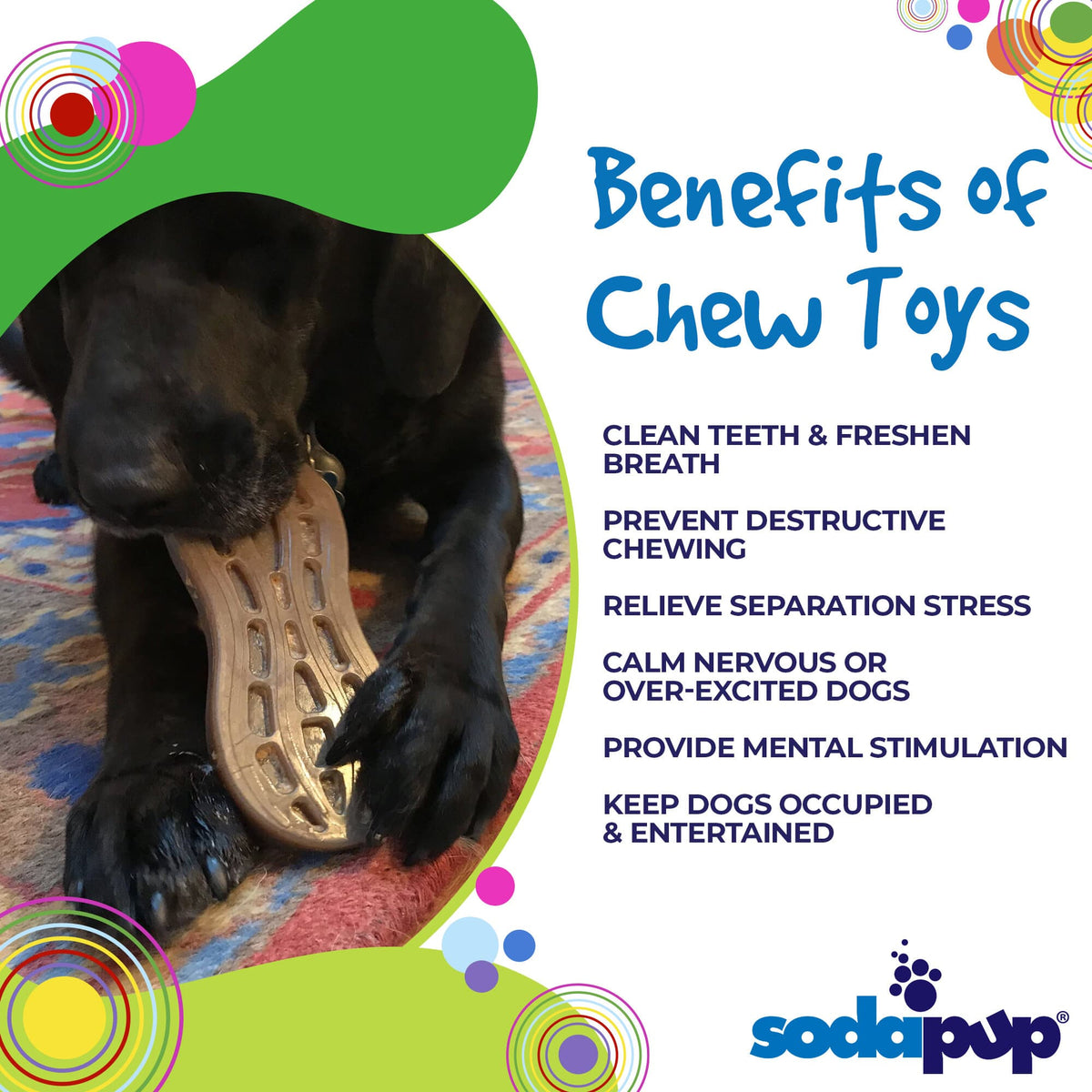 SodaPup Peanut Ultra Durable Nylon Dog Chew Toy