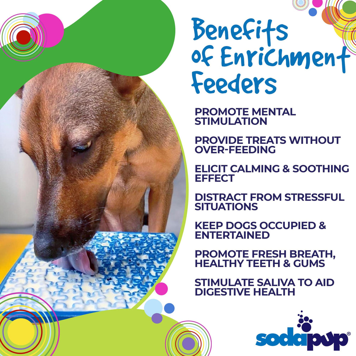 SodaPup Jigsaw Design eMat Enrichment Lick Mat