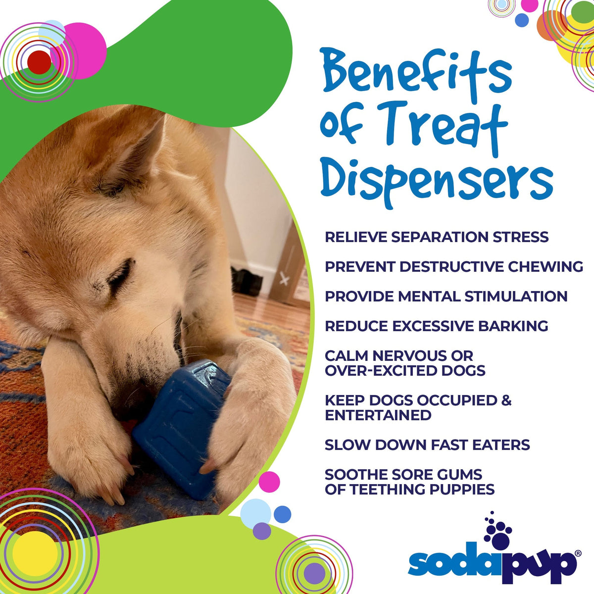 SodaPup Love Cube Durable Rubber Chew Toy & Treat Dispenser