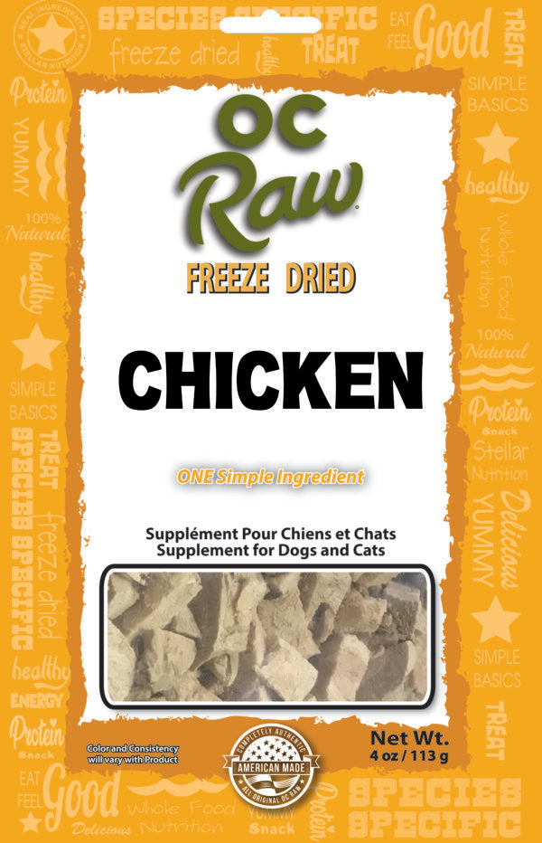 OC Raw Freeze-Dried Raw Chicken Dog &amp; Cat Treats