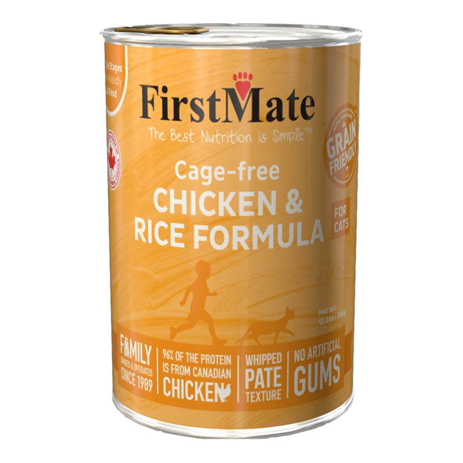 FirstMate Cage-free Chicken &amp; Rice Formula Canned Cat Food